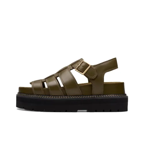 Clarks Orianna Twist Римские Сандалии 5 см Женские Зеленые