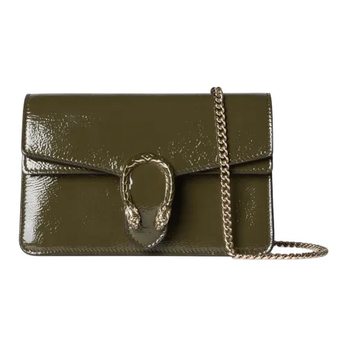 GUCCI Dionysus Кожа Сумка через плечо Мини Женская Зеленая