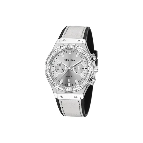 Clip Clop Morandi Серый Кварцевый Механизм Силиконовый Ремешок Часы Женские Серый Циферблат