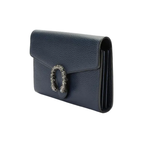 GUCCI Dionysus Кожа Сумка через плечо Мини Женская Синяя