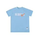 Каролина Синий Клетка Короткий Рукав Dx002