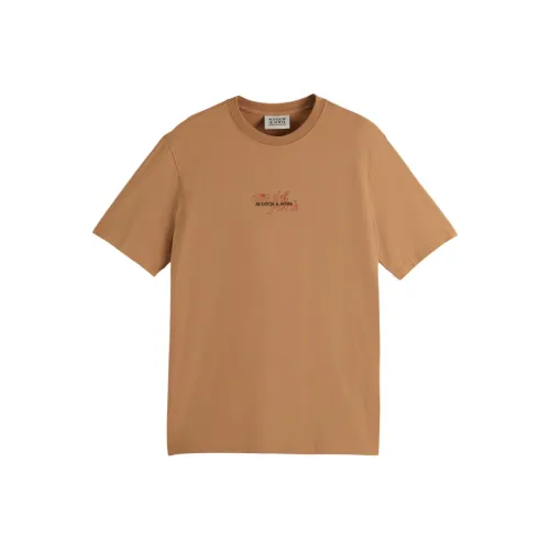Scotch&Soda Пустыня Песочный Мужская T-рубашка