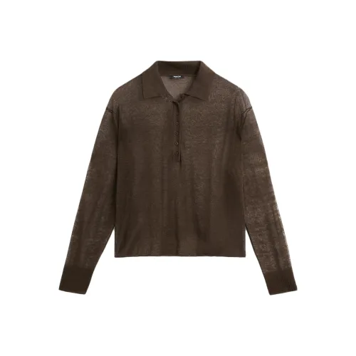 Massimo Dutti Коричневый Женский Трикотаж