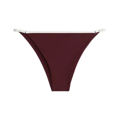 H&M Бордово-красный/Белый Женские Плавки