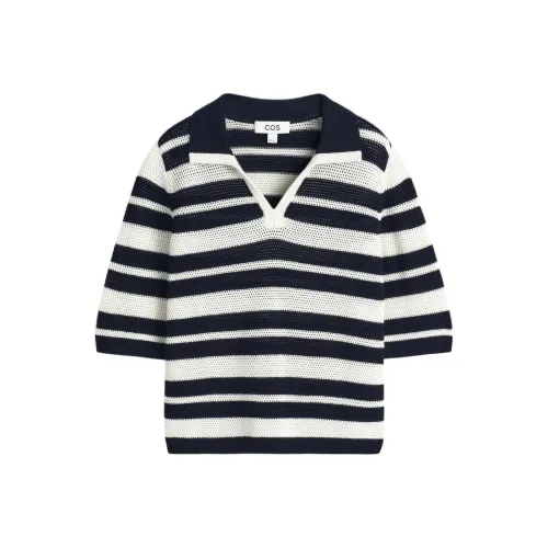 COS Белый/Полосы Женское Поло