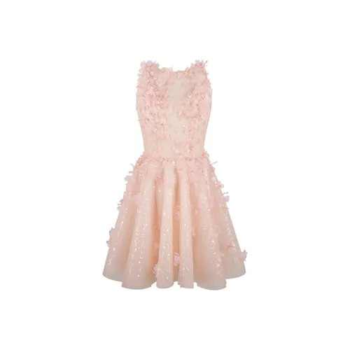 INNI Розовый Высокое качество Женские Платья без рукавов