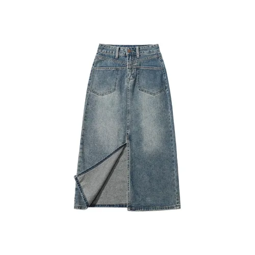 LAKESI Деним Длинный Юбка Женские