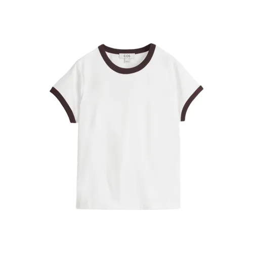 COS Белый Черный Женские T-рубашки