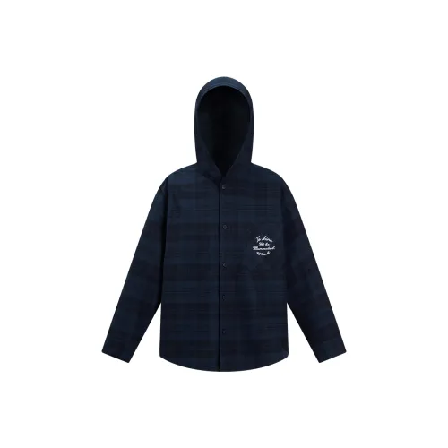 404MOB GANG Темно-синий Унисекс Рубашки