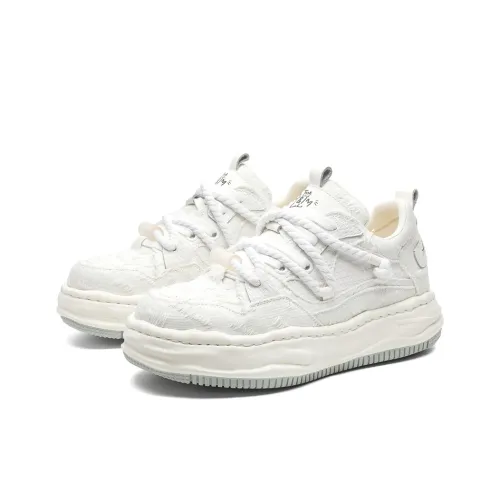 MUPPLE Устойчивые к истиранию Скейтборд Кроссовки Низкие Унисекс Белые