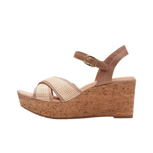 Clarks Elleri Сливовый One Ремешок Сандалии Женские Коричневый