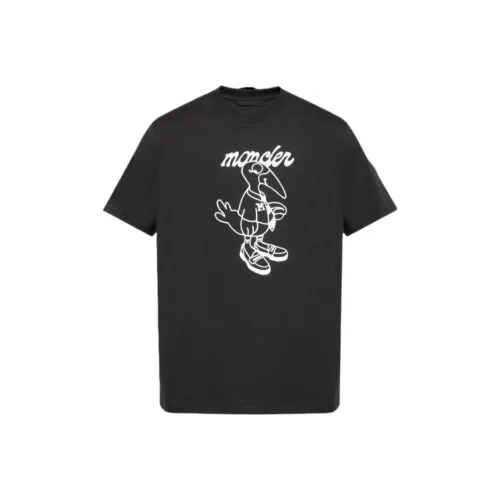 MONCLER Мужские черные T-рубашки