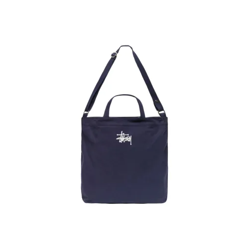 Stussy Хлопок Через плечо Одно плечо Сумка Унисекс Морской синий