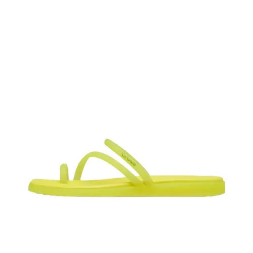 Crocs Устойчивые к истиранию Слипоны Женские Неоновый зеленый