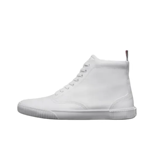 THOM BROWNE· Vitello Heritage High Топ Скейтборд Кроссовки Мужские Белые