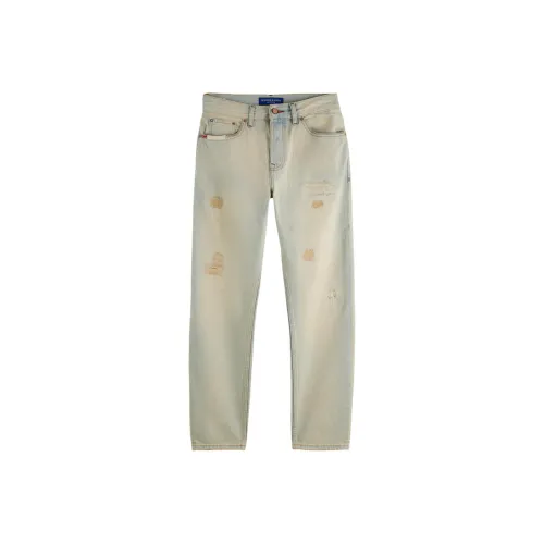 Scotch&Soda Светлый хаки Мужские Джинсы