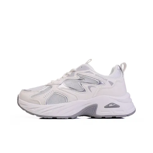 Warrior Низкие кеды с толстой подошвой бежево-серый сетка без подкладки женские