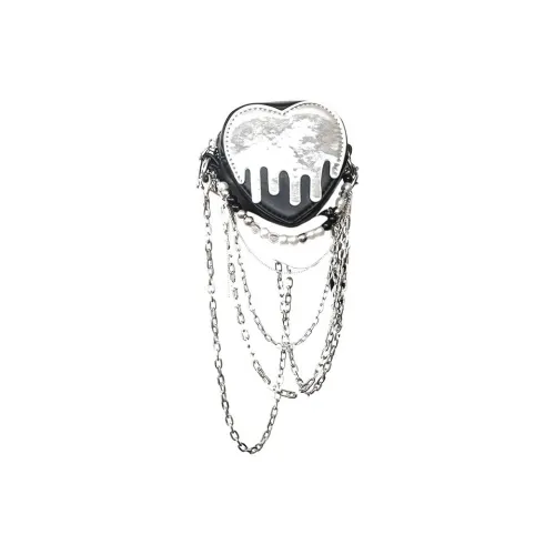 GKY Хлопок Сердце-Формированная Сумка Сумка через плечо Женская Черная