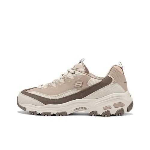 Skechers DLITES Устойчивые к истиранию Низкие Топ Кроссовки с Толстой Подошвой Женские Тауповые