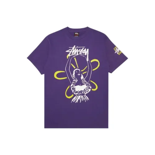 Stussy Фиолетовый Мужской T-Рубашки