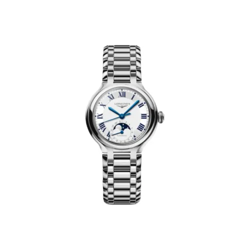 LONGINES Автоматический Механический Движение Женские Часы Heart Moon Collection 34 мм Белый