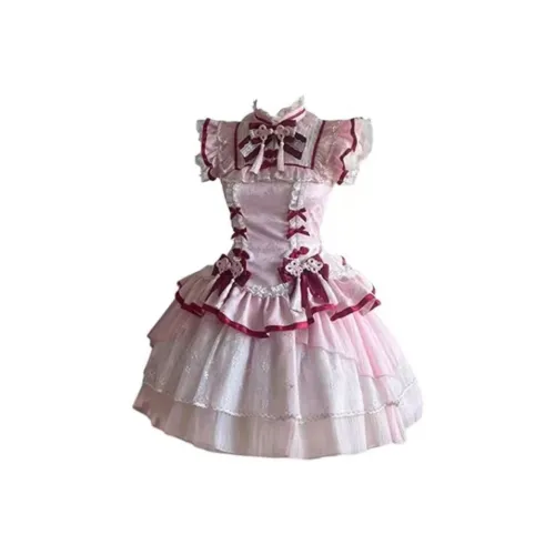 Lookinto Короткий рукав Платье Женское