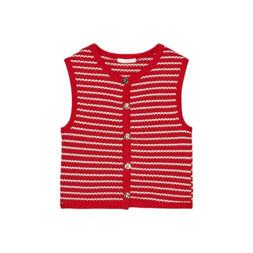 ZARA Белый/Красный Женские Майки
