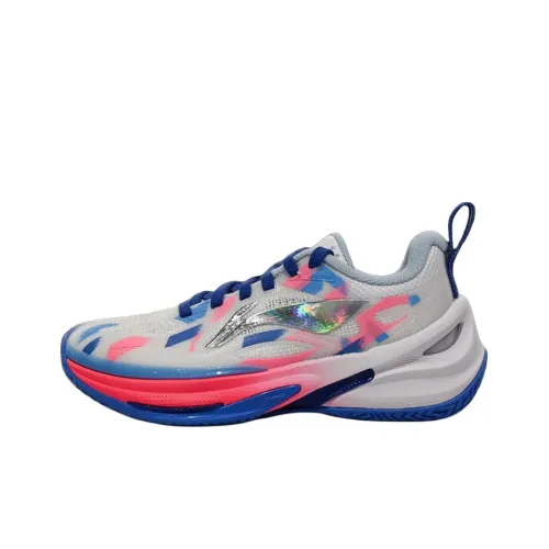 LINING YOUNG Баскетбол Детские Баскетбольные Кроссовки Белый Синий Детский