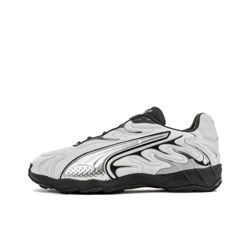 PUMA Inhale Беговые кроссовки Низкий топ Серебряный Черный Мужской