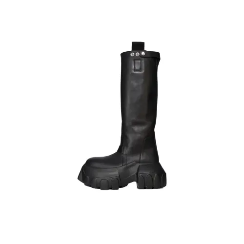 RICK OWENS совместный бренд Колено высокие сапоги Черные мужские