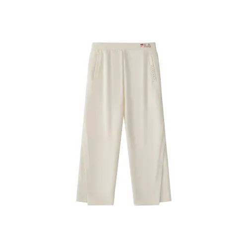 FILA KIDS Feile Детский Трикотаж Ткань Брюки Винтаж Белый Подростки