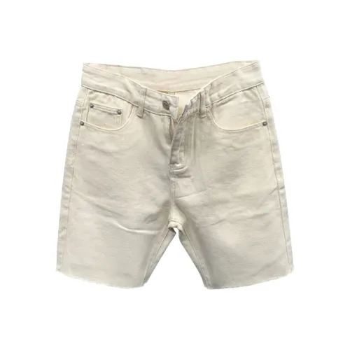 GEOGRE ALEX Ecru Мужские Джинсовые Шорты