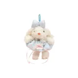 [Синяя и розовая юбка + ожерелье в форме сердца + синий и розовый бант] Подвесной кролик + светло-синий браслет