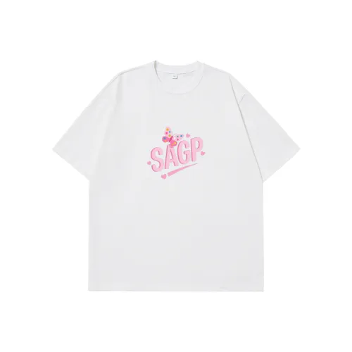SAGP Белая унисекс футболка