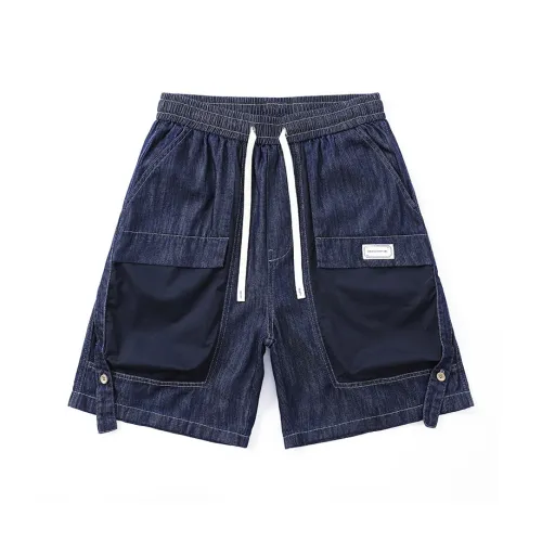 GEOGRE ALEX Blue Men's Denim Shorts GEOGRE ALEX Синий Мужские Джинсовые Шорты