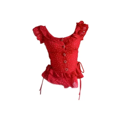 MISSHONEY MH Red Короткий рукав Женские майки