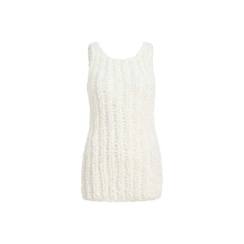 KHAITE Glazed Белый Женские Майки