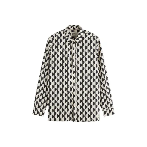 Scotch&Soda Белые Полосы Мужские Рубашки