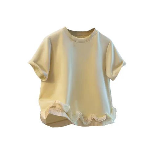 SIBAISHE Светло-желтые женские футболки T