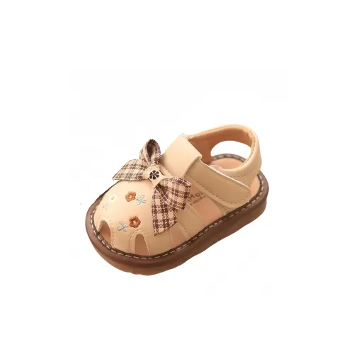 Неон Устойчивый к истиранию Дышащий Легкий Амортизация Низкий Топ Детские Сандалии Бежевый Новорожденный и Малыш