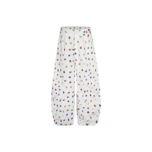 UNDERTIDES Белые Унисекс Повседневные Брюки