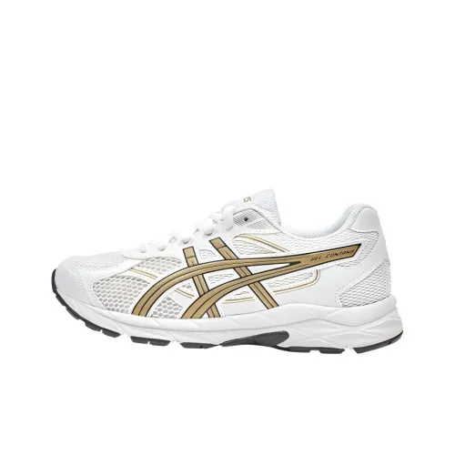 Asics Kids Беговые кроссовки Низкий Топ Белый Желтый Для школьников