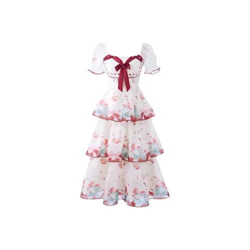 Frustration Garden Короткий рукав Платье Женское