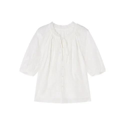 XIANGYING Белые Женские Рубашки