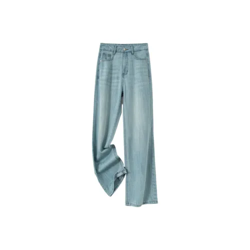 Devanro Светло-синие Женские Джинсы