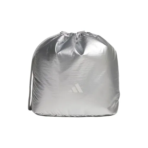 Adidas Полиуретан Сумка через плечо маленькая унисекс серебряная
