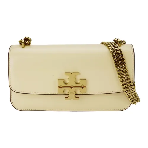 TORY BURCH ELEANOR Телячья кожа Одно плечо Подмышечный Сумка через плечо Маленький Женский Ванильный