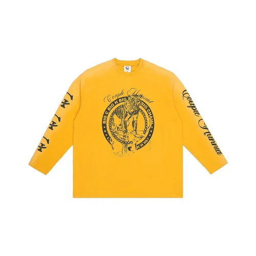 Couple Hinnid SS25 Желтый Унисекс T-рубашки
