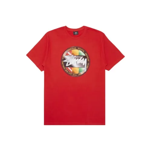 Stussy Красный Мужская T-Рубашка