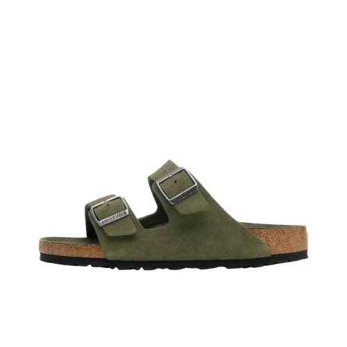 Birkenstock Arizona Soft Footbed EVA Устойчивые к истиранию Шлепанцы Унисекс Зеленые Узкие